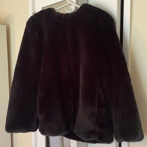 GAP @ Faux fur coat.